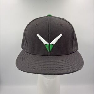 Verbero Hat Cap Fitted Mens Medium Gray Twill Baseball Authentic Logo Sports